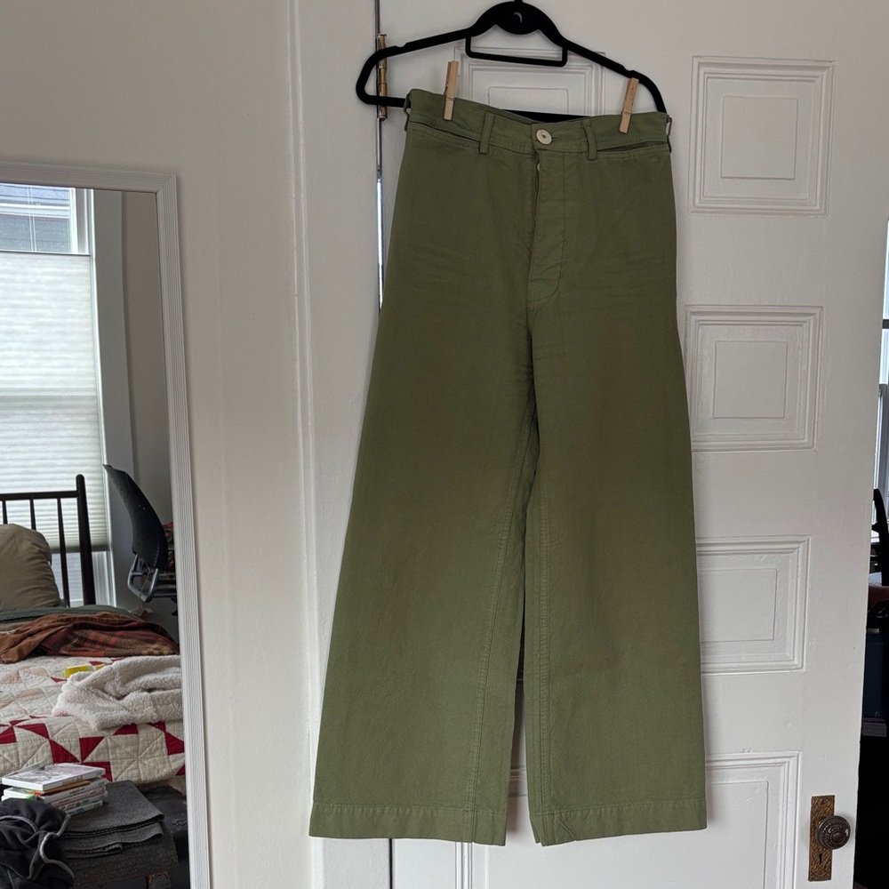 Jesse Kamm Sage Green Chinos